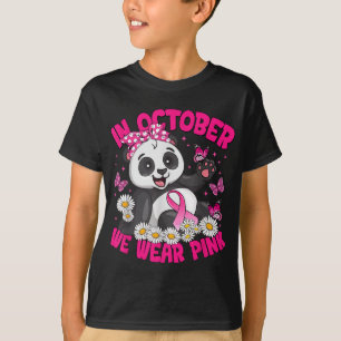 Camiseta Em outubro, Vestimos a consciência cor-de-rosa do