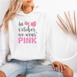 Camiseta Em outubro, Vestimos a consciência cor-de-rosa do 