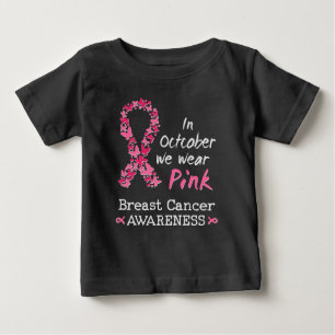 Camiseta Em outubro, vestimos a consciência cor-de-rosa do 