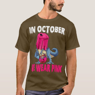 Camiseta Em outubro, Vestimos a consciência cor-de-rosa do