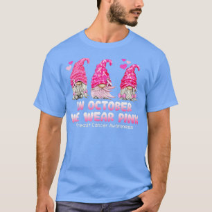 Camiseta Em outubro, Vestimos a consciência cor-de-rosa sob