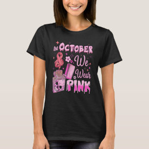 Camiseta Em outubro, Vestimos A Luz Do Clipper Retro Fogo C