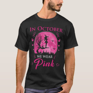 Camiseta Em outubro, Vestimos A Mata Rosa De Bruxas De Hall