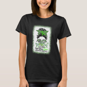 Camiseta Em outubro, Vestimos a mensagem de consciência do 