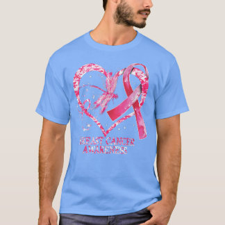 Camiseta Em outubro, Vestimos a Sensibilização do Cancer ro