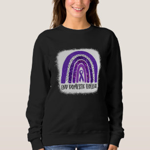 Camiseta Em outubro, Vestimos A Violência Doméstica De Fim