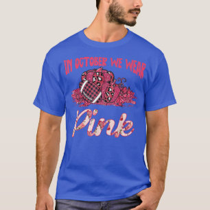 Camiseta Em outubro, Vestimos Awa, Cancer de futebol rosa