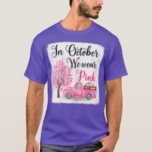 Camiseta Em outubro, Vestimos Caminhão Rosa Pumpkin