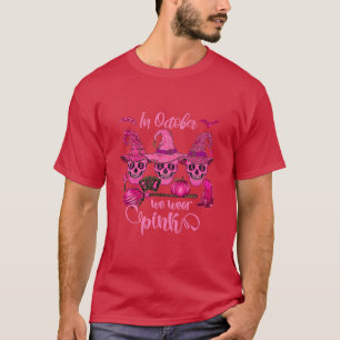 Camiseta Em outubro, Vestimos Cancer De Mama De Açúcar Rosa