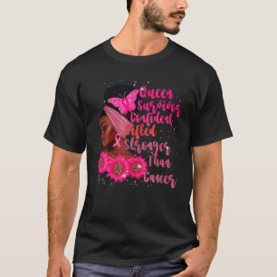 Camiseta Em outubro, Vestimos Cancer de mama preto-rosa