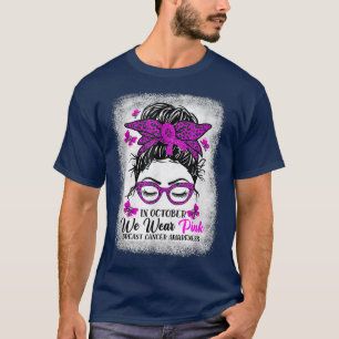 Camiseta Em outubro, Vestimos Cancer De Mama Rosa Midinha