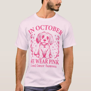 Camiseta Em outubro, Vestimos Cancer De Mama Rosa Pieski