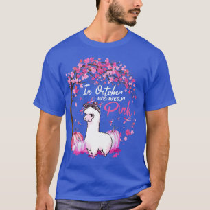 Camiseta Em outubro Vestimos Cancer de Mamas Rosa Fita