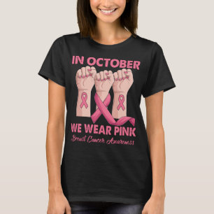 Camiseta Em Outubro Vestimos Cancer Rosa