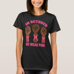 Camiseta Em Outubro Vestimos Cancer Rosa