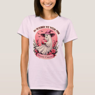 Camiseta Em outubro, Vestimos Cancer rosa e mama