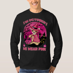 Camiseta Em outubro Vestimos Chihuahua rosa