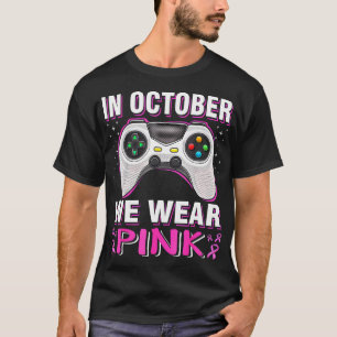 Camiseta Em outubro Vestimos Crianças De Jogos De Cancer Ro