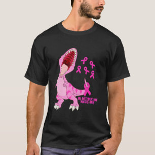 Camiseta Em outubro Vestimos Dinossauro Rosa Trex Dino Boy