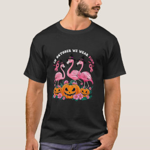 Camiseta Em outubro, Vestimos Frita de Cancer de Mama Flami