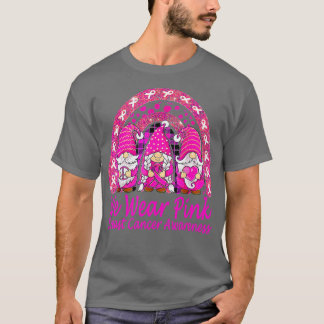 Camiseta Em outubro Vestimos Gnomo Rosa Cancer Mama Awaren