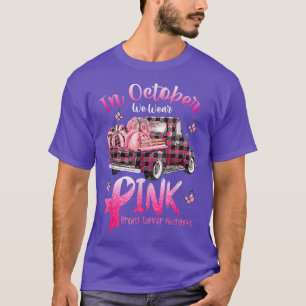 Camiseta Em outubro, Vestimos o baile de mama de caminhões