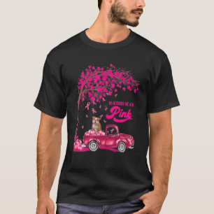 Camiseta Em outubro, Vestimos o Buldogue Inglês Rosa