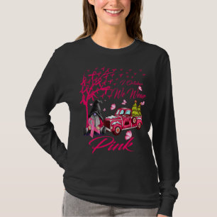 Camiseta Em outubro Vestimos O Cancer Da Mama De Caminhão R