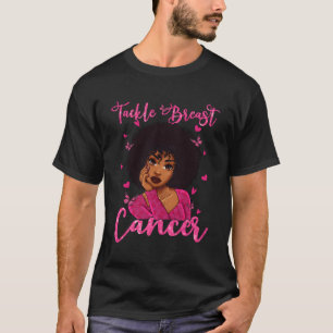 Camiseta Em outubro, Vestimos o Cancer da mama K Black Tack