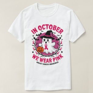 Camiseta Em outubro, Vestimos o Dia das Bruxas de Consciênc