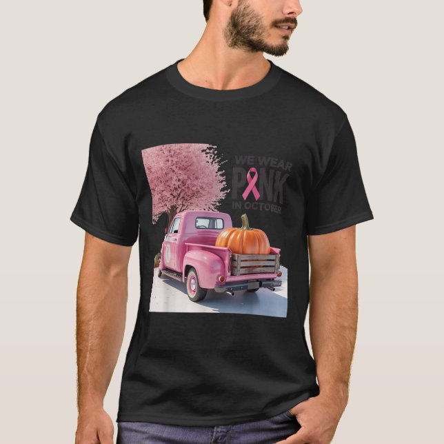 Camiseta Em Outubro, Vestimos O Nk Truck Breast Cancer Tee  (Frente)