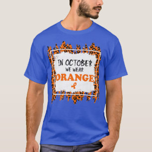 Camiseta Em outubro, Vestimos o Orange ADHD Sensibilização 
