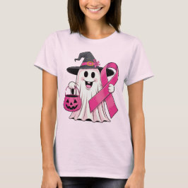 Camiseta Em Outubro Vestimos Pink, Pumpkins E Borboletas