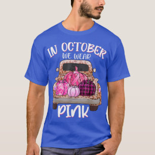 Camiseta Em outubro Vestimos Pumpkin Pink Caminhão Leopard