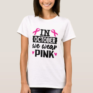 Camiseta Em outubro vestimos rosa