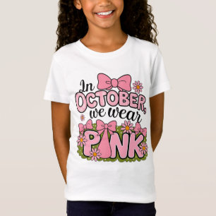 Camiseta em outubro vestimos rosa