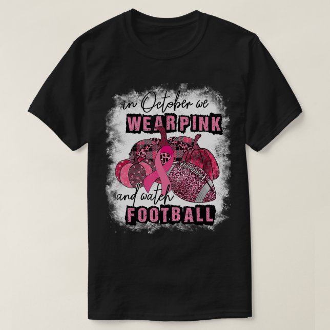 Camiseta Em Outubro, Vestimos Rosa E Assistimos A Uma Besta (Frente do Design)