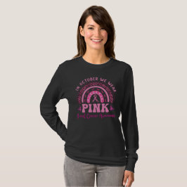 Camiseta Em outubro Vestimos Rosa, Sensibilização para o Ca
