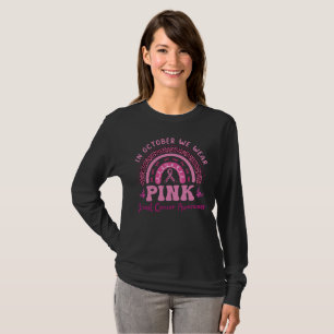 Camiseta Em outubro Vestimos Rosa, Sensibilização para o Ca