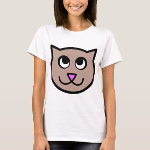 Camiseta Em Palavras Gato Cara Bonita Gato Gatinho Gatinho