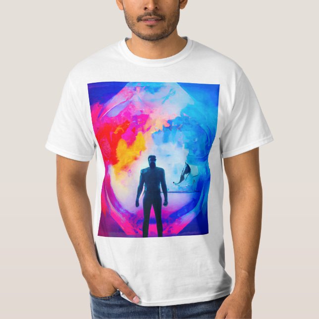 Camiseta Em pé nas cores (Frente)