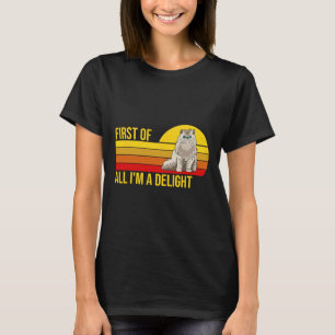 Camiseta Em Primeiro Lugar, I39m Um Delicioso Gato Zangado