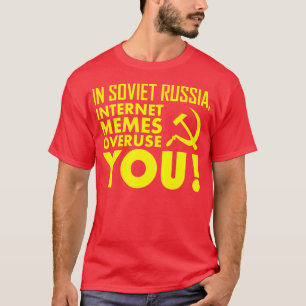CAMISETA EM RÚSSIA SOVIÉTICA, USO EXCESSIVO DO INTERNET