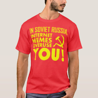 CAMISETA EM RÚSSIA SOVIÉTICA, USO EXCESSIVO DO INTERNET