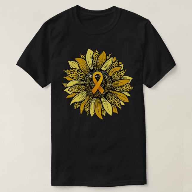 Camiseta Em setembro, Veste a consciência Dourada dos Cance (Frente do Design)