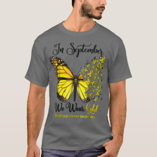 Camiseta Em setembro, Vestimos a Infância de Borboleta Dour
