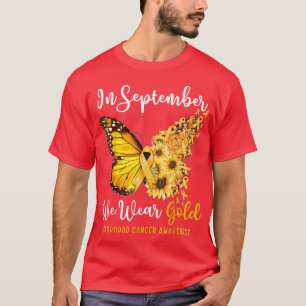 Camiseta Em setembro, Vestimos a Infância de Borboleta Dour