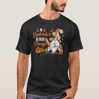 Camiseta Em setembro, Vestimos a Leucemia Laranja