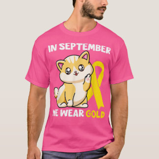 Camiseta Em setembro Vestimos Awa, Cancer de Infância de Ga