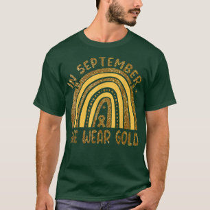 Camiseta Em setembro Vestimos com conhecimento do Cancer da